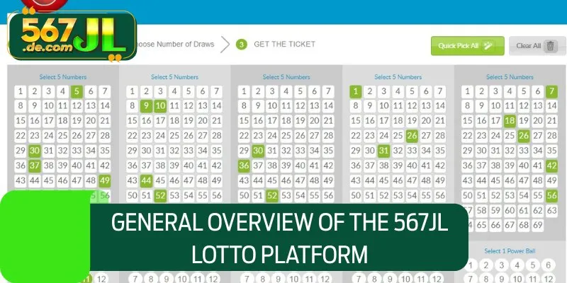 General overview of the 567JL Lotto platform